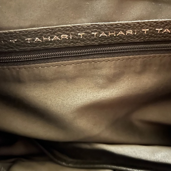 T. Tahari Pebbled Leather Soho Tote - Picture 10 of 11